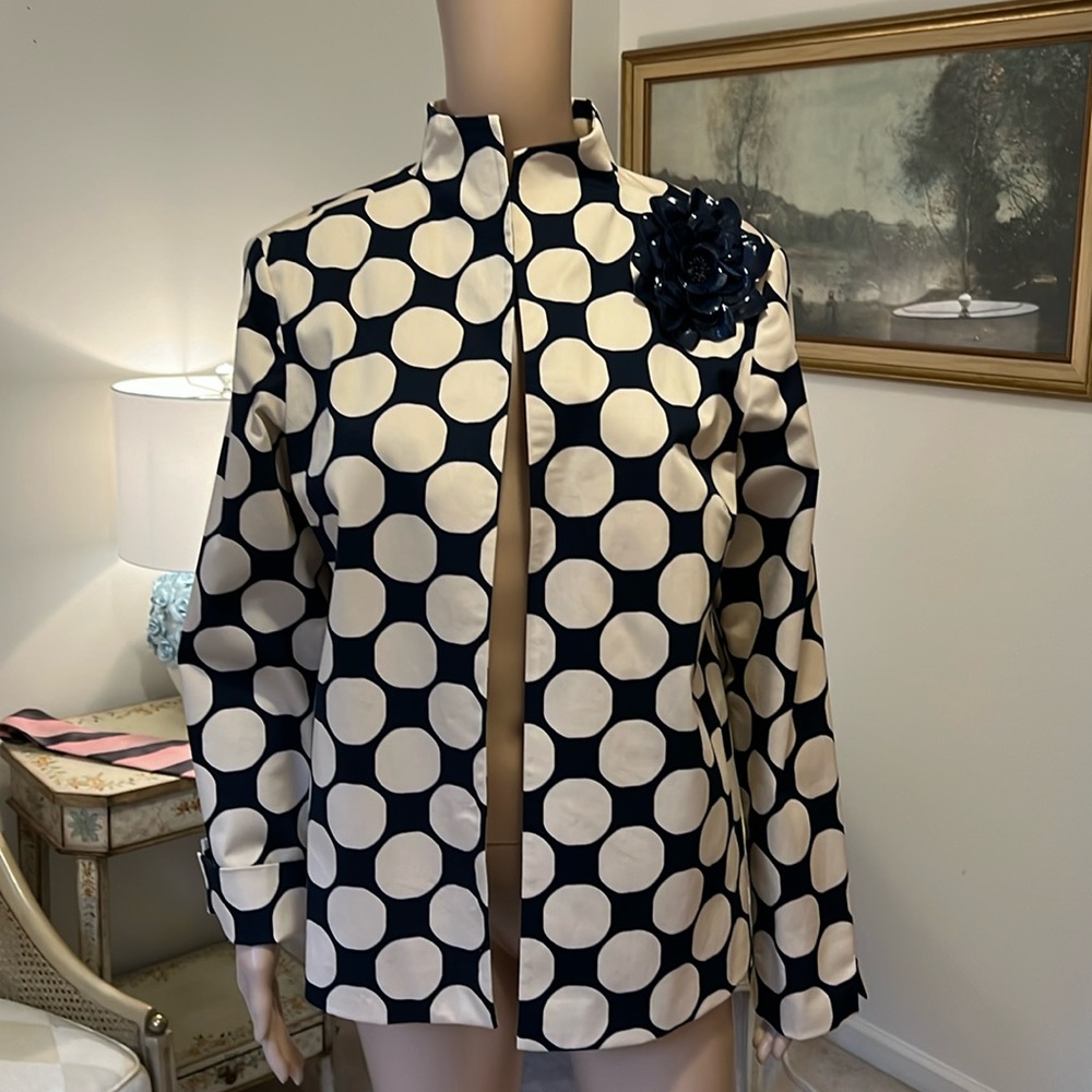 Folio New York Cotton Jacket with Flower Pin